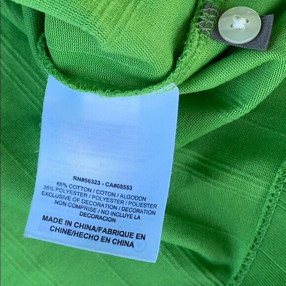 Nike Tiger Woods Athletic Collection Dri Fit Large Green Polo Shirt - Picture 7 of 8